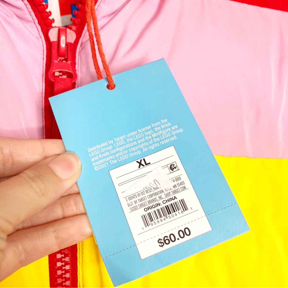LEGO X Target Collection Women’s Color Block Puffer Jacket NWT - Picture 13 of 16
